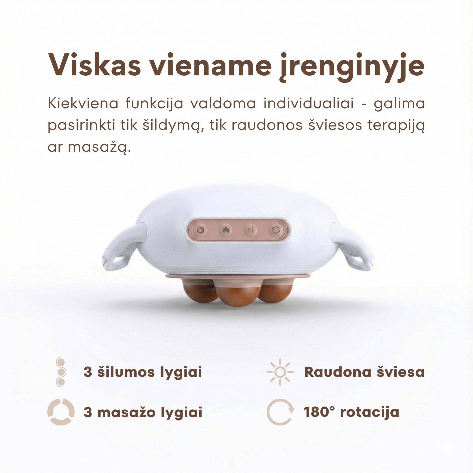 Bambyra Flow® šildantis menstruacijų masažuoklis